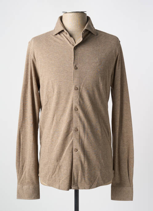 Chemise manches longues beige DSTREZZED pour homme
