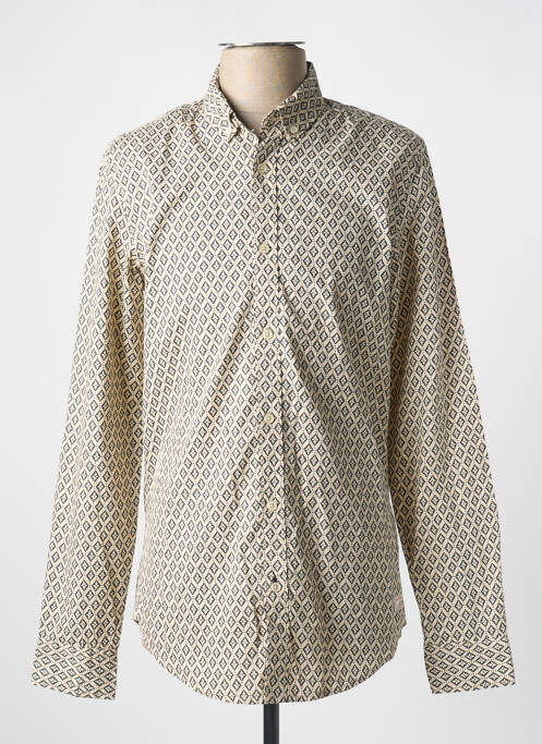 Chemise manches longues beige SCOTCH & SODA pour homme