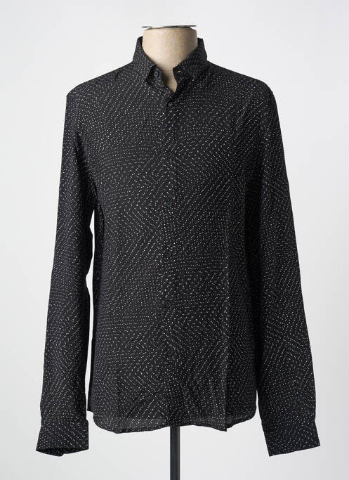Chemise manches longues noir IKKS pour homme