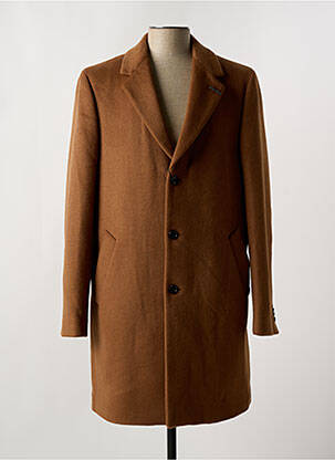 Manteau long manches longues sans capuche marron SCOTCH & SODA homme