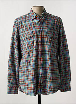 Chemise manches longues manches longues vert NEW ZEALAND AUCKLAND homme