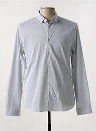 Chemise manches longues manches longues blanc IKKS homme