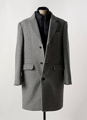 Manteau long gris SELECTED pour homme