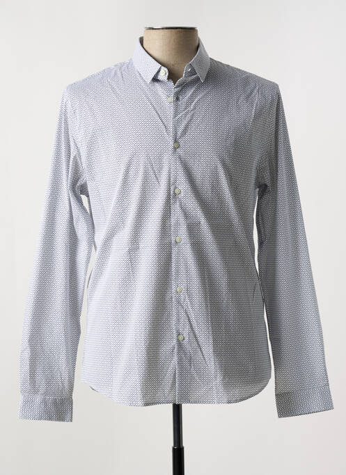 Chemise manches longues manches longues blanc IKKS homme
