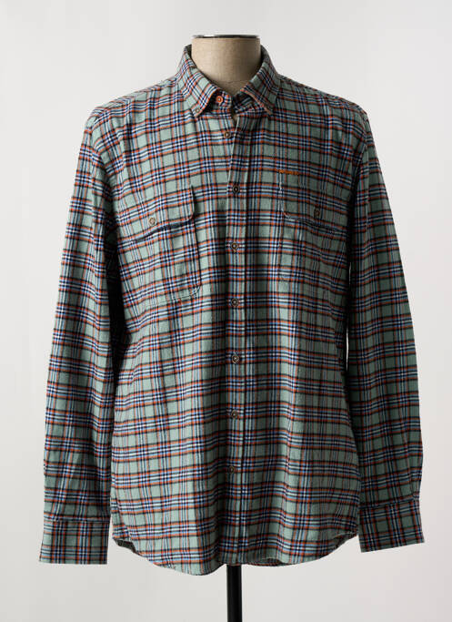 Chemise manches longues vert NEW ZEALAND AUCKLAND pour homme