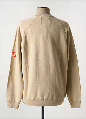 Sweat-shirt maille semi-opaque manches longues beige EDWIN homme