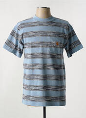 T-shirt bleu CARHARTT pour homme seconde vue