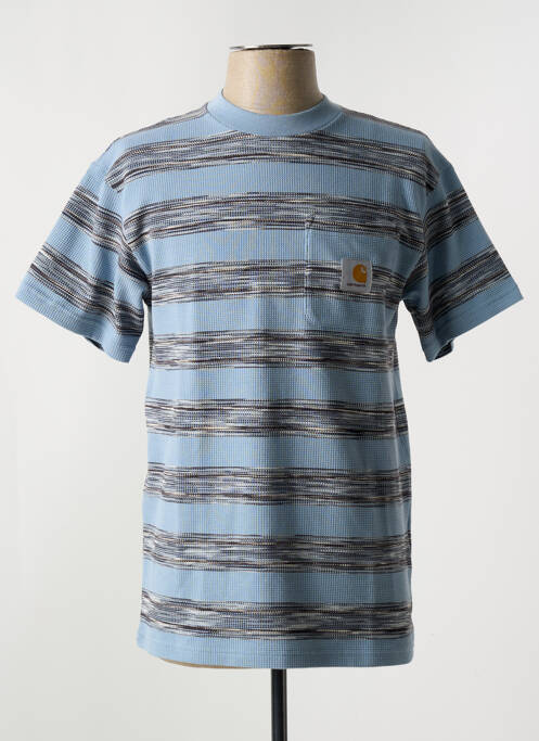 T-shirt coupe cintrée manches courtes bleu CARHARTT homme