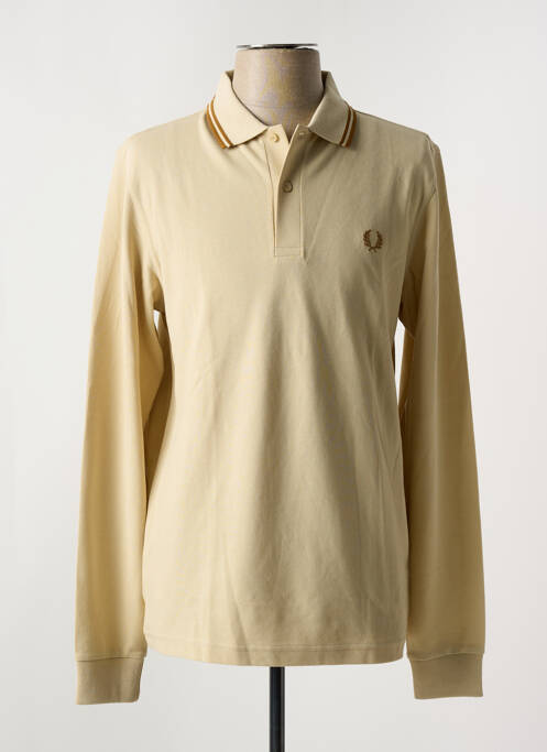 Polo beige FRED PERRY pour homme