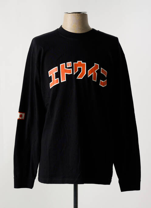T-shirt noir EDWIN pour homme