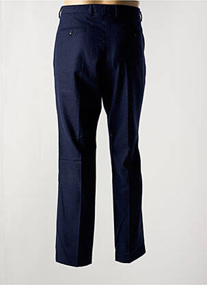 Pantalon chino fermeture zippée sous rabat avec crochet taille haute bleu SELECTED homme