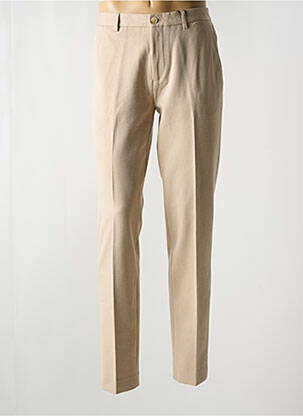 Pantalon chino fermeture zippée sous rabat avec crochet taille normale beige SCOTCH & SODA homme
