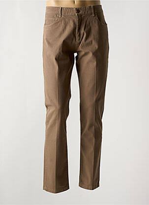 Pantalon slim stretch taille normale marron MCLASSICS homme