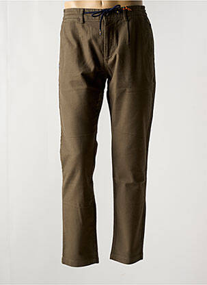 Pantalon chino tissage popeline taille normale vert NEW ZEALAND AUCKLAND homme