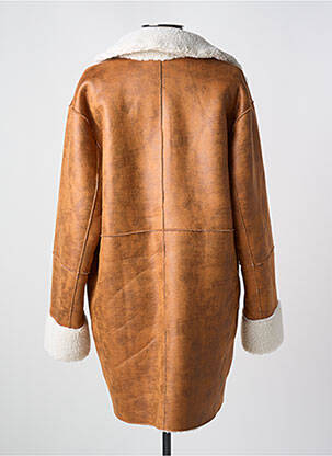 Manteau court poches sans capuche marron VILA femme