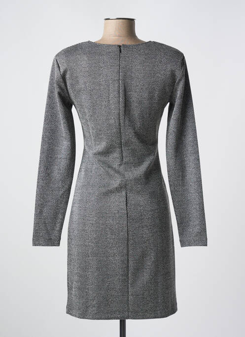 Robe courte manches longues manches longues gris ICHI femme