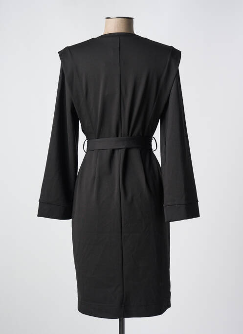 Robe mi-longue noir ICHI pour femme