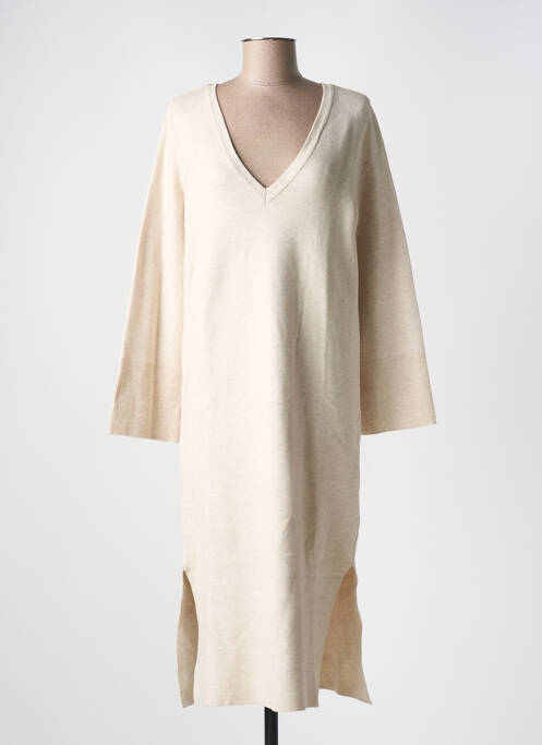 Robe pull beige VILA pour femme