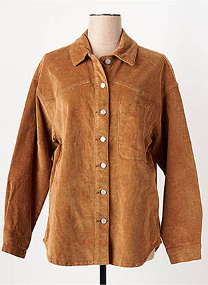 Veste casual coupe droite marron VILA femme
