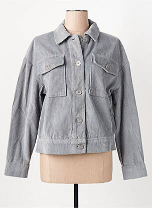 Veste casual poches gris THINKING MU femme