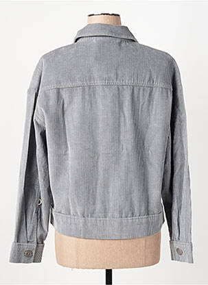 Veste casual poches gris THINKING MU femme