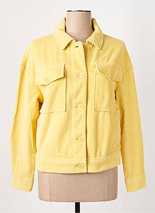 Veste casual poches jaune THINKING MU femme