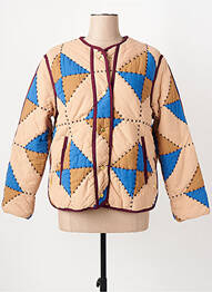 Veste casual col rond marron LEON & HARPER femme