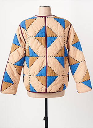 Veste casual col rond marron LEON & HARPER femme