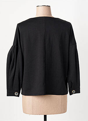 Veste casual col rond noir ICHI femme