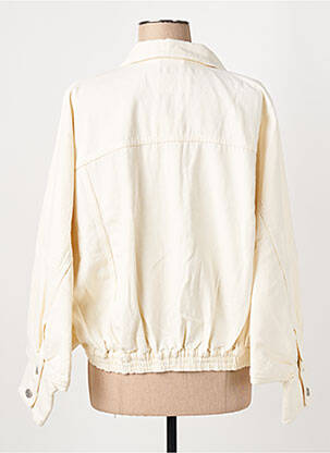 Veste casual col chemisier beige LABDIP femme