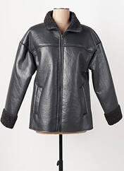 Manteau court noir ICHI pour femme seconde vue