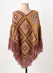 Poncho marron PALME pour femme seconde vue