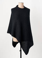 Poncho noir PIECES pour femme seconde vue