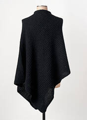 Poncho noir PIECES pour femme seconde vue