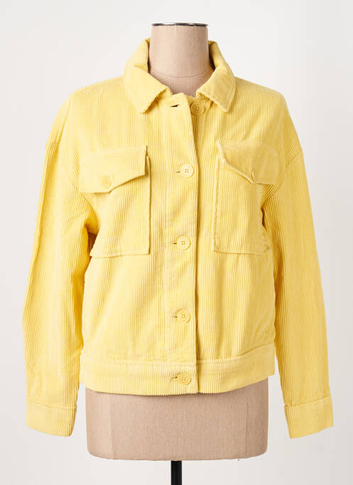 Veste casual poches jaune THINKING MU femme