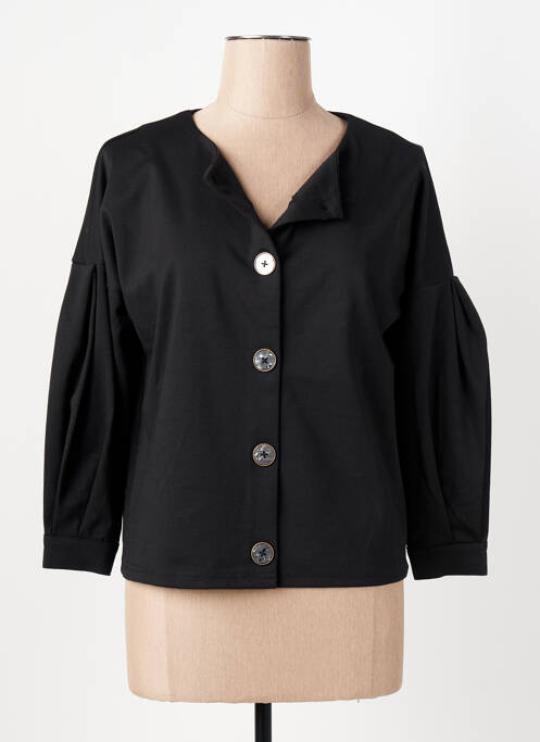 Veste casual noir ICHI pour femme