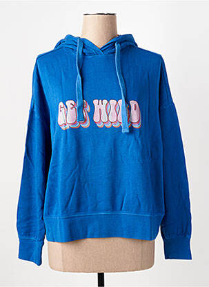 Pull resserrée sur le bas manches longues bleu FIVE femme