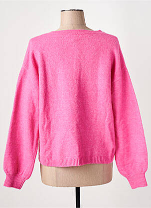 Pull coupe droite manches longues rose FIVE femme