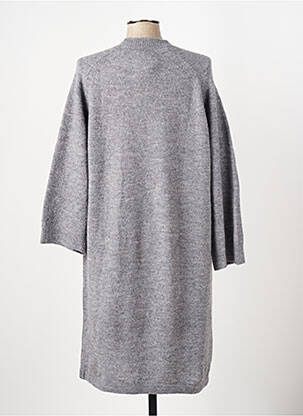Robe mi-longue manches longues manches longues gris B.YOUNG femme
