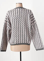 Pull gris ICHI pour femme seconde vue