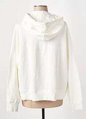 Sweat-shirt à capuche blanc FIVE pour femme seconde vue