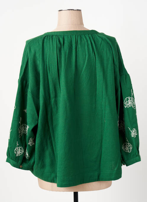 Blouse vert LEON & LEONIE femme
