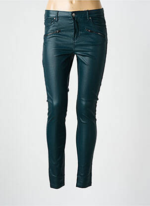 Jegging tissage enduit taille normale vert B.YOUNG femme