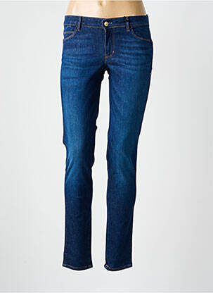 Jeans coupe slim taille basse taille basse bleu GUESS femme
