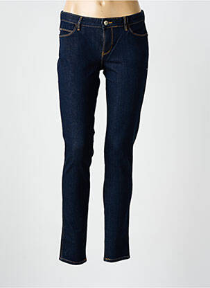 Jeans skinny tissage brut taille basse bleu GUESS femme