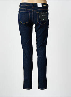 Jeans skinny tissage brut taille basse bleu GUESS femme