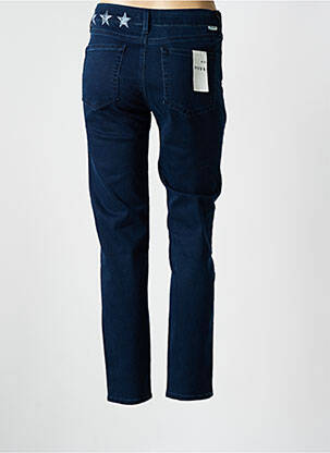 Jeans coupe slim tissage brut taille haute bleu FIVE femme