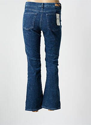 Pantalon flare stretch taille haute bleu FIVE femme