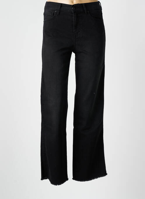Jeans coupe droite taille haute taille haute noir FIVE femme