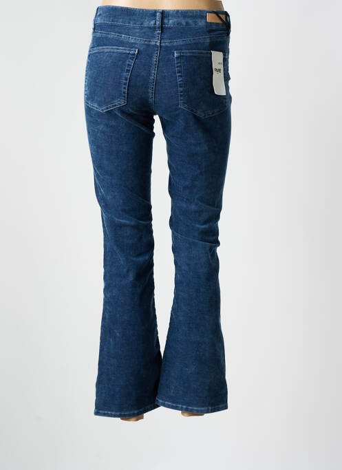 Pantalon flare stretch taille haute bleu FIVE femme